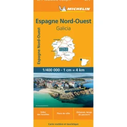 Online Michelin 571 Noordwest-Spanje Galicië wegenkaart