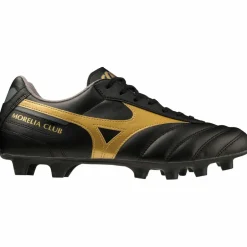Sale Mizuno Morelia II Club voetbalschoenen black gold darkshadow