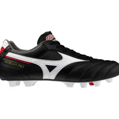 Mizuno MORELIA II PRO FG - AG voetbalschoenen heren black white chinese red