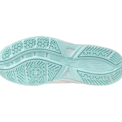 Best Mizuno Stealth Star 3 indoorschoenen junior white blue tint