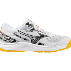 Mizuno Stealth Star 3 indoorschoenen junior white fiery coral 2 citrus