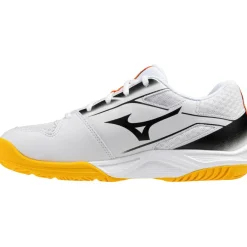 Mizuno Stealth Star 3 indoorschoenen junior white fiery coral 2 citrus