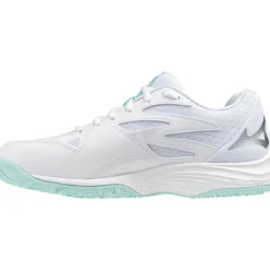 Mizuno Thunder Blade Z indoorschoenen dames white blue tint