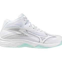 Mizuno Thunder Blade Z Mid indoorschoenen dames white blue tint