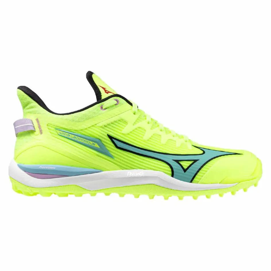 Mizuno Wave Leopardus hockeyschoenen neo lime black splish splash