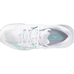 Mizuno Wave Lightning Z8 indoorschoenen dames white blue tint