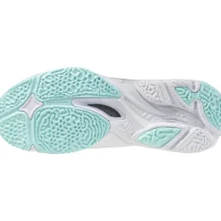 Mizuno Wave Lightning Z8 indoorschoenen dames white blue tint