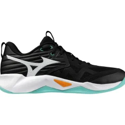 Mizuno Wave Momentum Pro indoorschoenen heren black tangelo icegreen