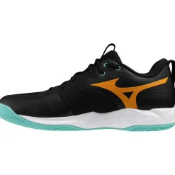 Mizuno Wave Momentum Pro indoorschoenen heren black tangelo icegreen
