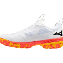 Mizuno Wave Panthera 2 hockeyschoenen heren white fiery coral 2 citrus