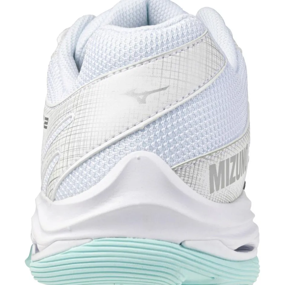 New Mizuno Wave Voltage 2 indoorschoenen dames white blue tint