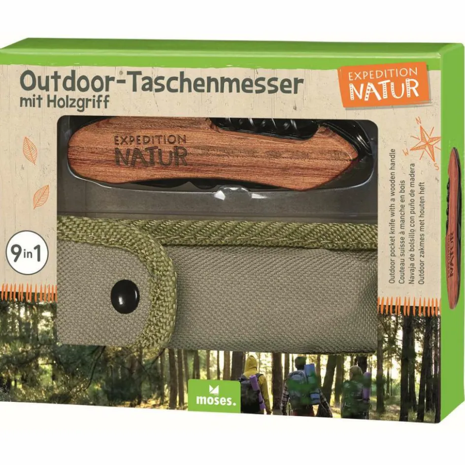 Discount Moses. Verlag Expeditie Natuur Pocket zakmes brown