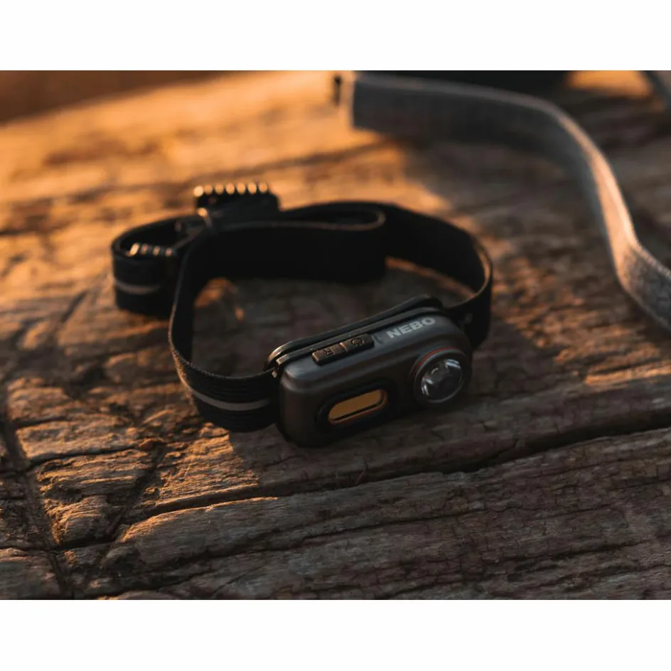 Online Nebo Einstein 400 oplaadbare hoofdlamp grijs