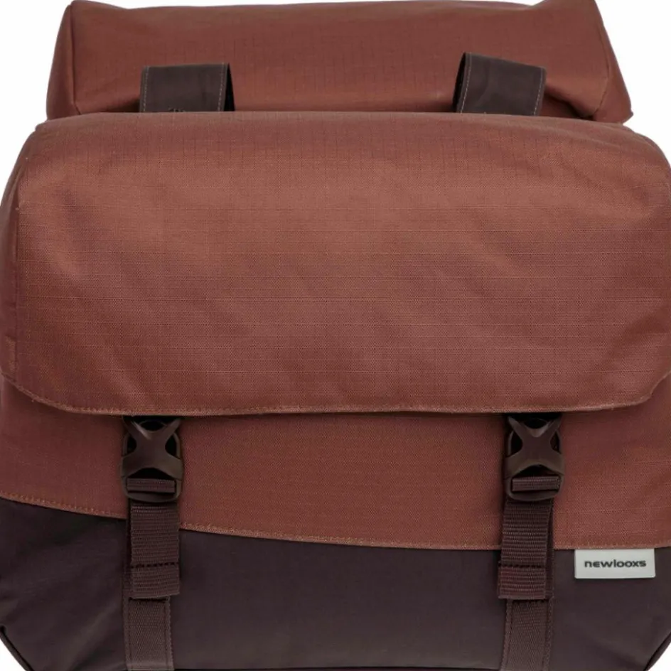 New New Looxs Oslo Joli Double fietstas 37 liter burgundy rust