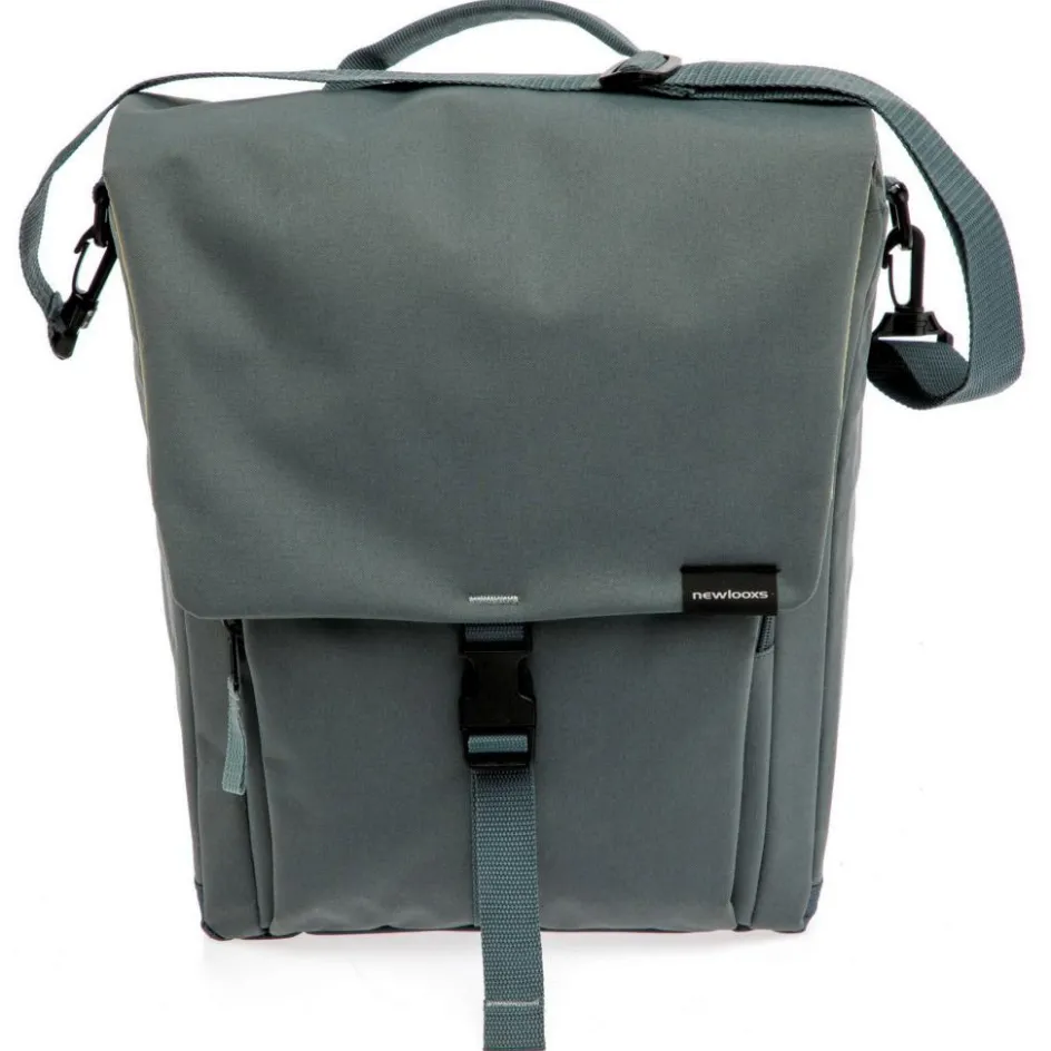 New New Looxs Tulum Single fietstas 16 liter grey green