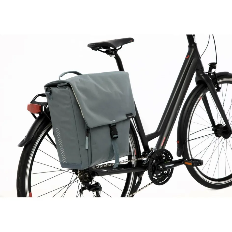 New New Looxs Tulum Single fietstas 16 liter grey green