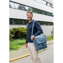 New New Looxs Tulum Single fietstas 16 liter grey green