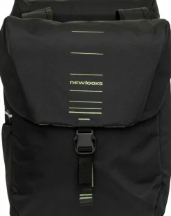 New Looxs  Vigo Double fietstas 40 liter black green