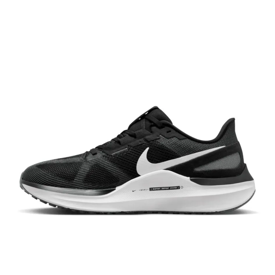 New Nike Air Zoom Structure 25 hardloopschoenen heren black white iron grey