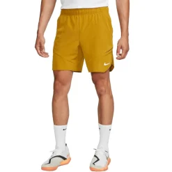 Hot Nike Court Dri-FIT Advantage tennisshort heren bronzine lime blast white