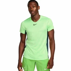 Nike Court Dri-FIT Advantage tennisshirt heren lime  blast deep jungle black