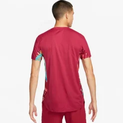 Nike Court Dri-FIT Slam tennisshirt heren red noble white