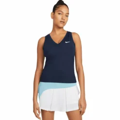 Clearance Nike Court Victory tennis tanktop dames obsidian white