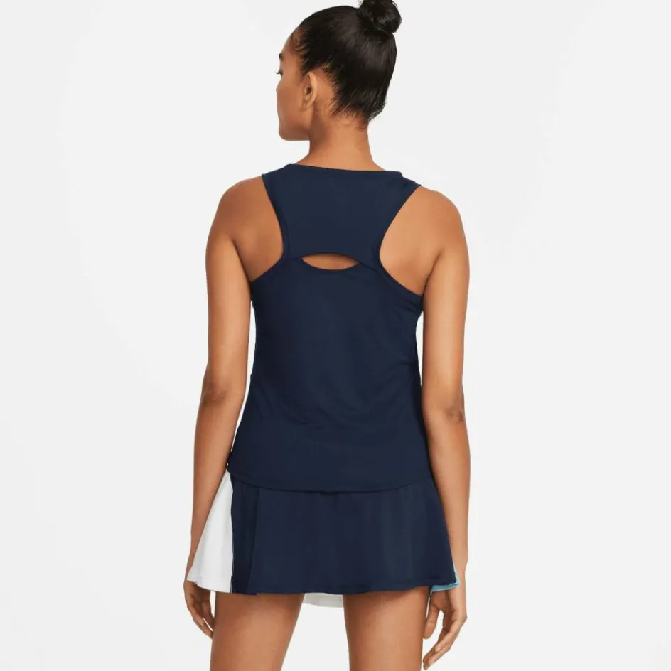 Clearance Nike Court Victory tennis tanktop dames obsidian white