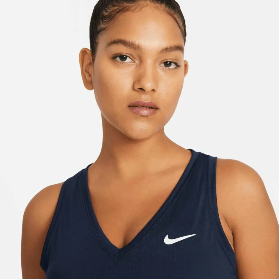 Clearance Nike Court Victory tennis tanktop dames obsidian white