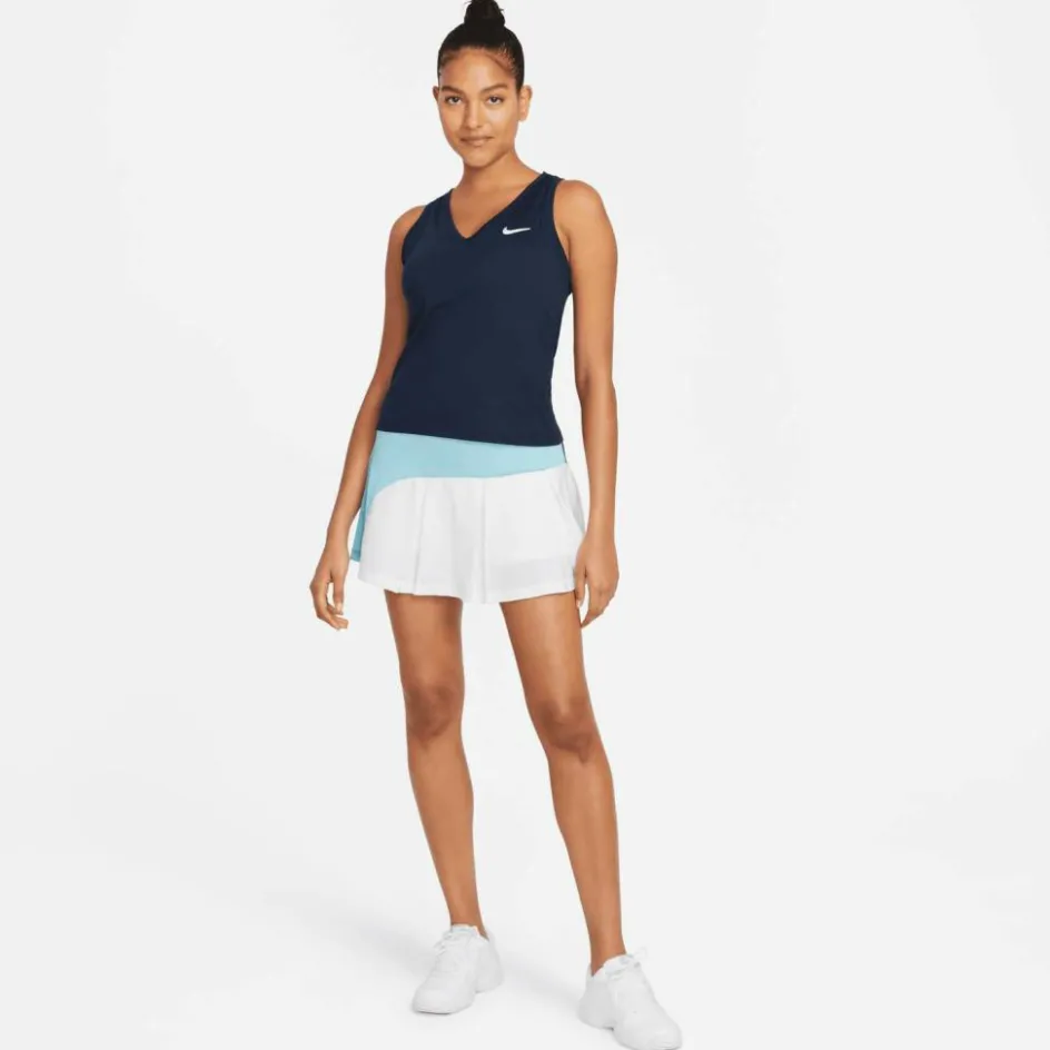 Clearance Nike Court Victory tennis tanktop dames obsidian white