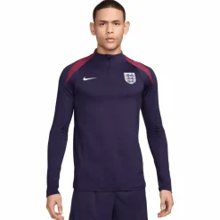 Clearance Nike Engeland Strike Dri-FIT trainingsshirt heren purple ink rosewood white