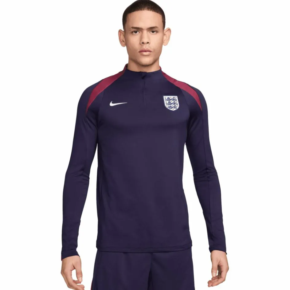 Clearance Nike Engeland Strike Dri-FIT trainingsshirt heren purple ink rosewood white