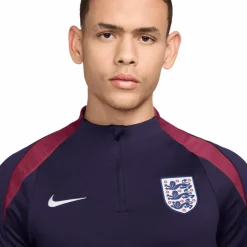 Clearance Nike Engeland Strike Dri-FIT trainingsshirt heren purple ink rosewood white
