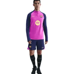 New Nike FC Barcelona Strike trainingsshirt heren purple vivid purple midwest gold