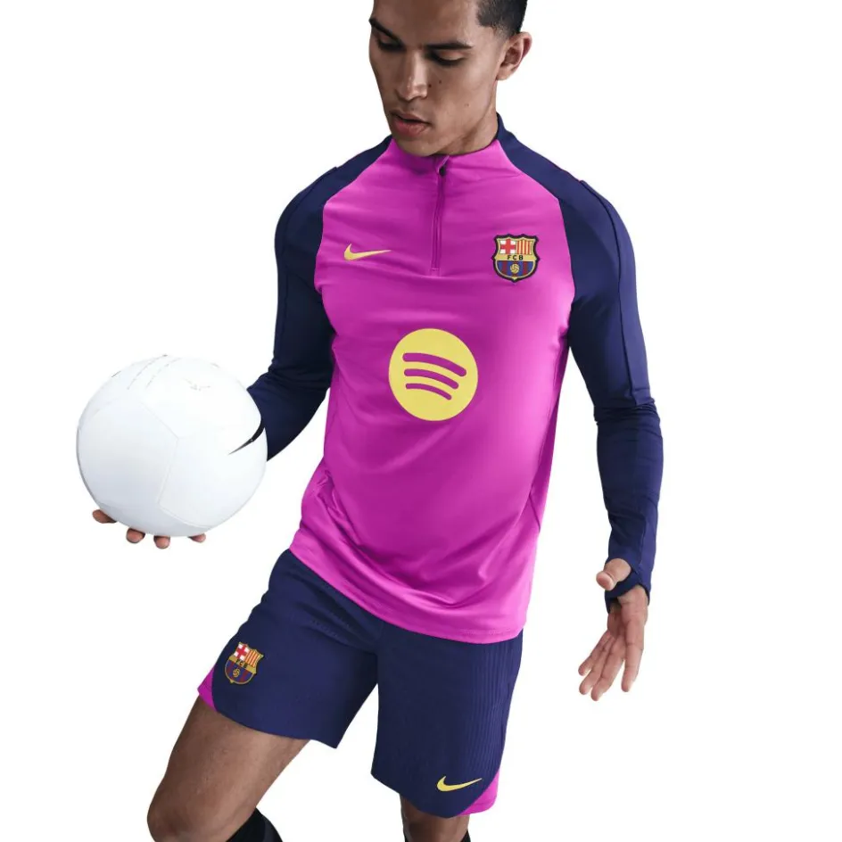 New Nike FC Barcelona Strike trainingsshirt heren purple vivid purple midwest gold