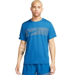 Nike Miler Flash Dri-FIT UV hardloopshirt heren court  blue reflective silver