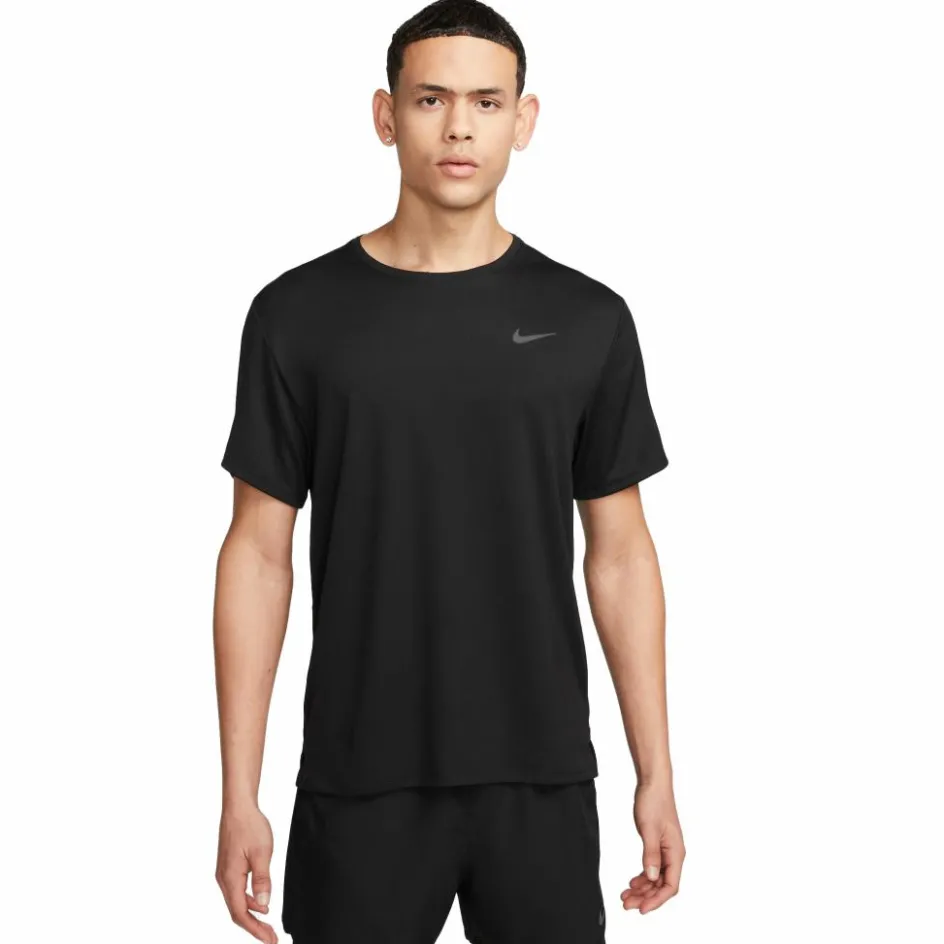 Nike Miler hardloopshirt heren black