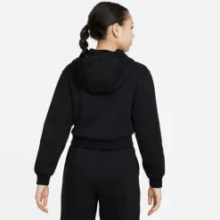 Nike Sportswear Club fleece hoodie junior black white