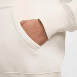 Discount Nike Sportswear Phoenix Fleece Logo hoodie dames light  orewood brown white armor