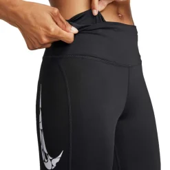 Sale Nike Swoosh Fast hardloopbroek dames black white