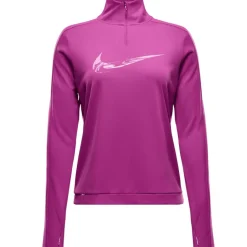 Clearance Nike Swoosh hardloopshirt dames hot fuchsia light wild mango