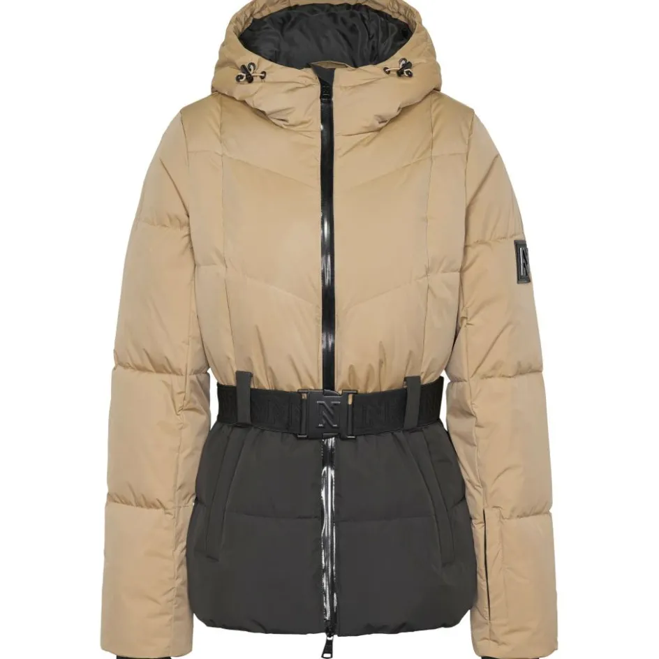 NIKKIE Nateland Contrast winterjas dames hummus