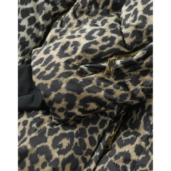 NIKKIE Newport Leopard winterjas dames hummus