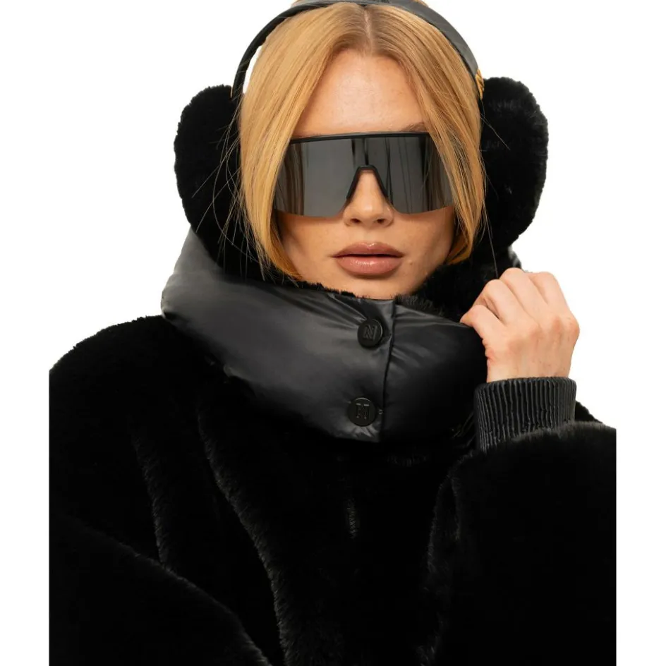 NIKKIE Nineve oorwarmers dames black