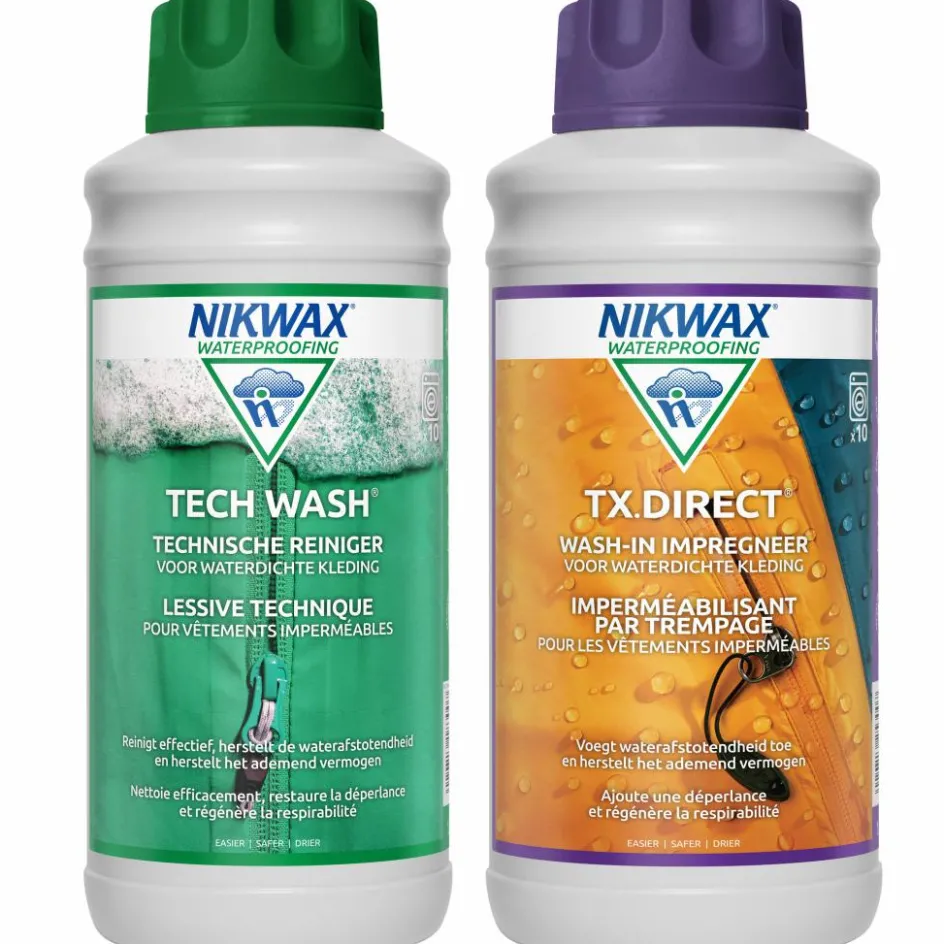Discount Nikwax Tech Wash wasmiddel & TX-Direct impregneermiddel 1 liter