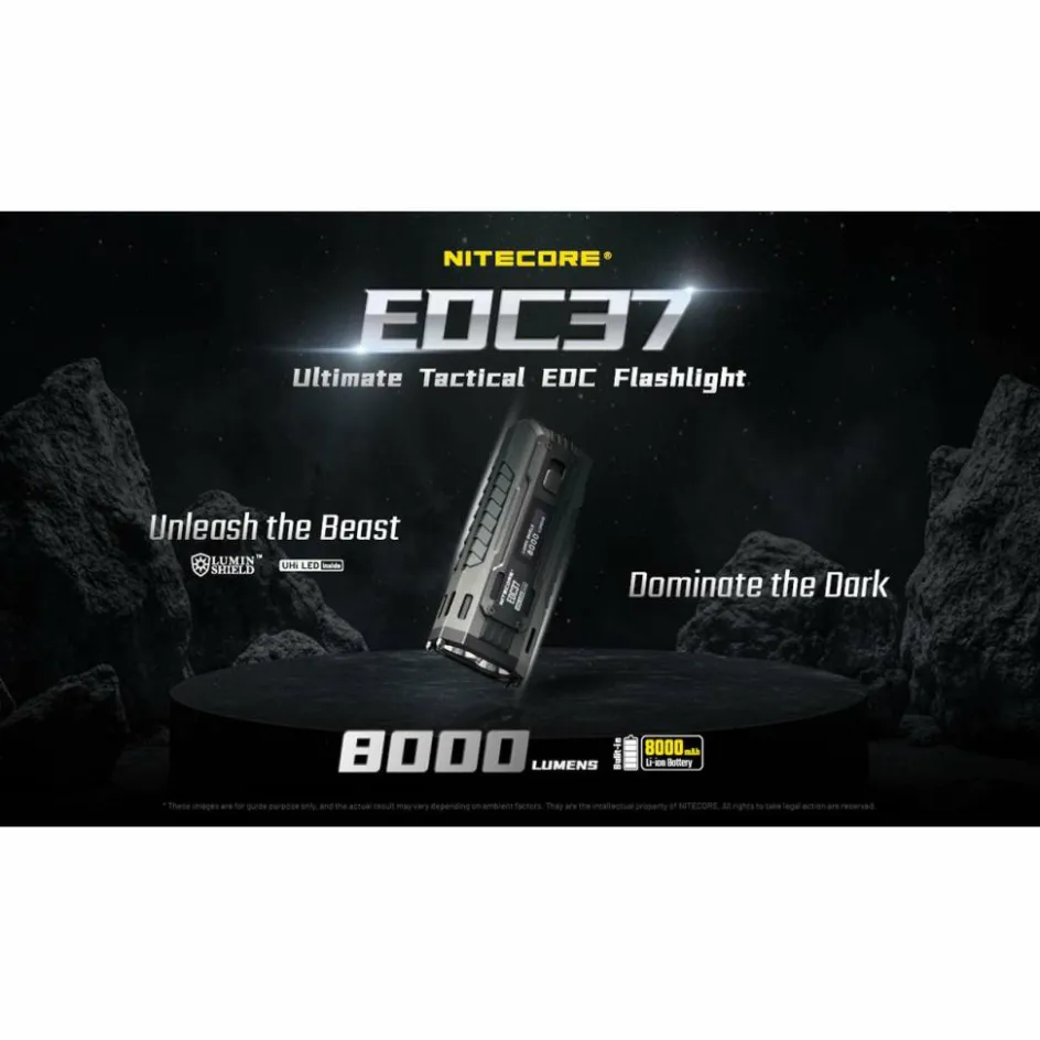 Online Nitecore EDC37 zaklamp black