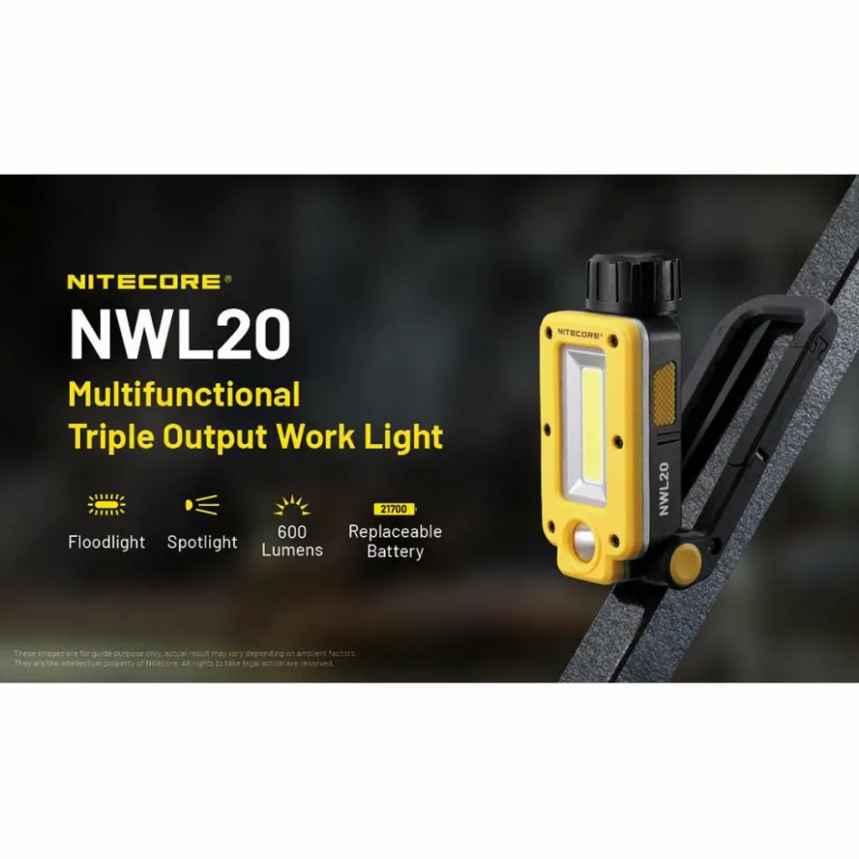 Sale Nitecore NWL20 werklamp yellow