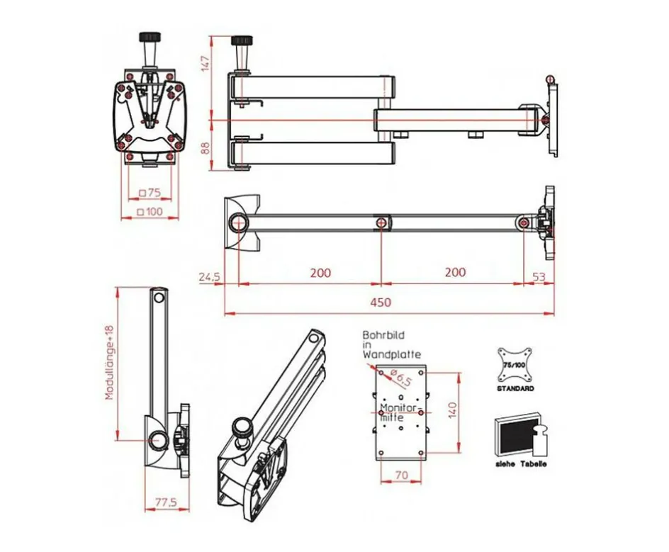 Novus Sky 10N Flatscreen televisiebeugel