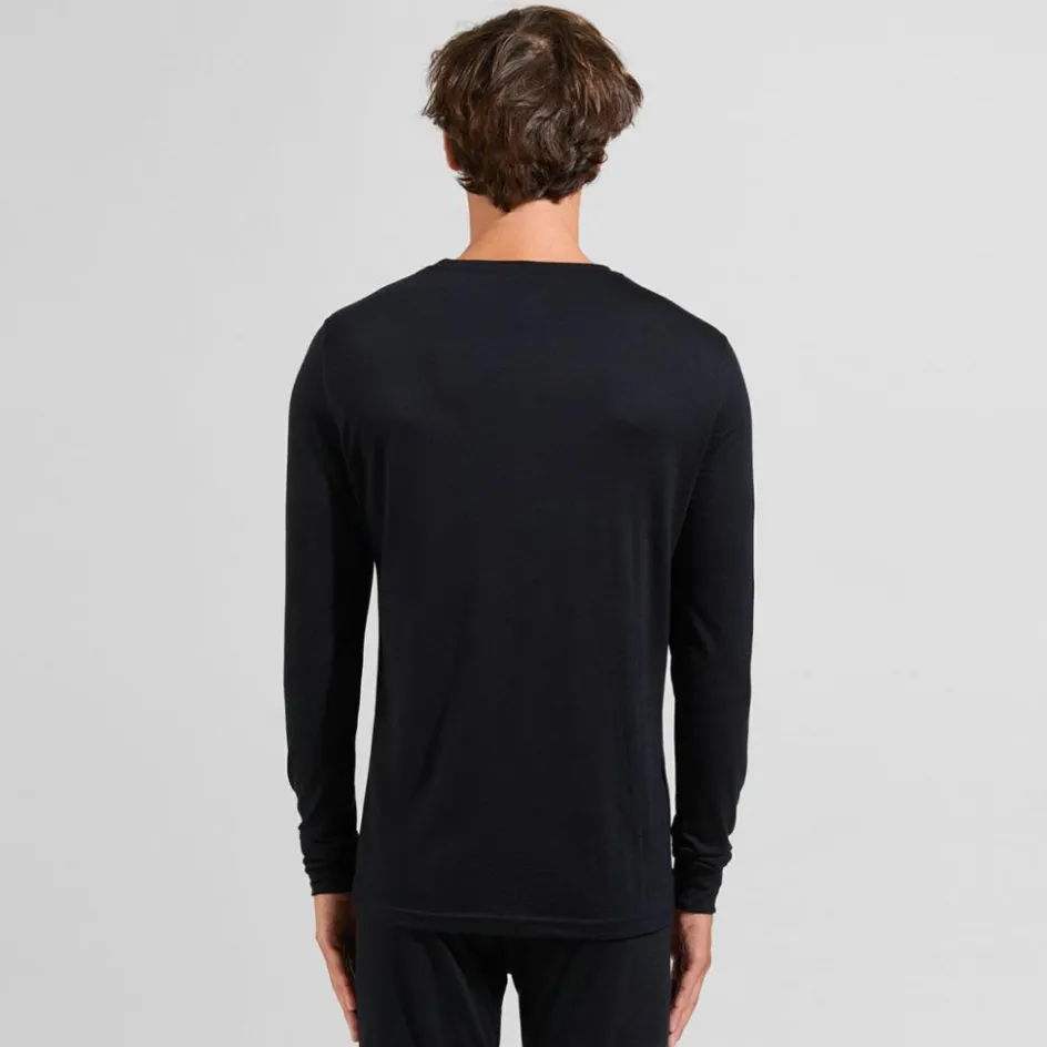 Best ODLO Natural Merino 200 LS thermoshirt heren black