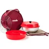 Omnia Kit 1 camping oven inclusief opbergtas, rooster, siliconenvorm en pannenlappen